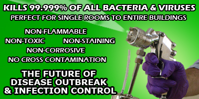 BIO SPRAY CRITICAL CLEANING INFECTION CONTROL STOP FLU OUTBREAKS